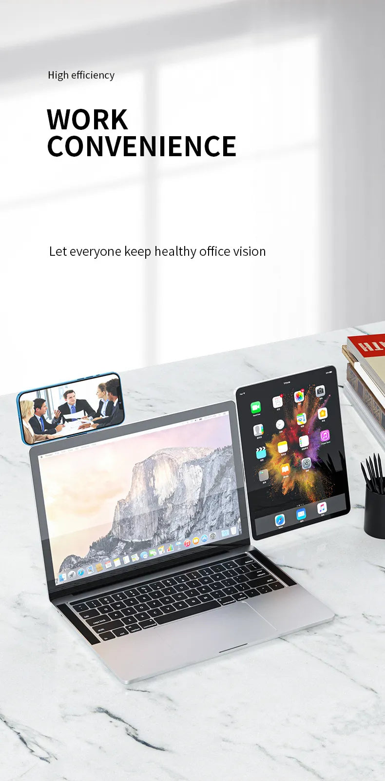 Magnetic Laptop Phone Mount