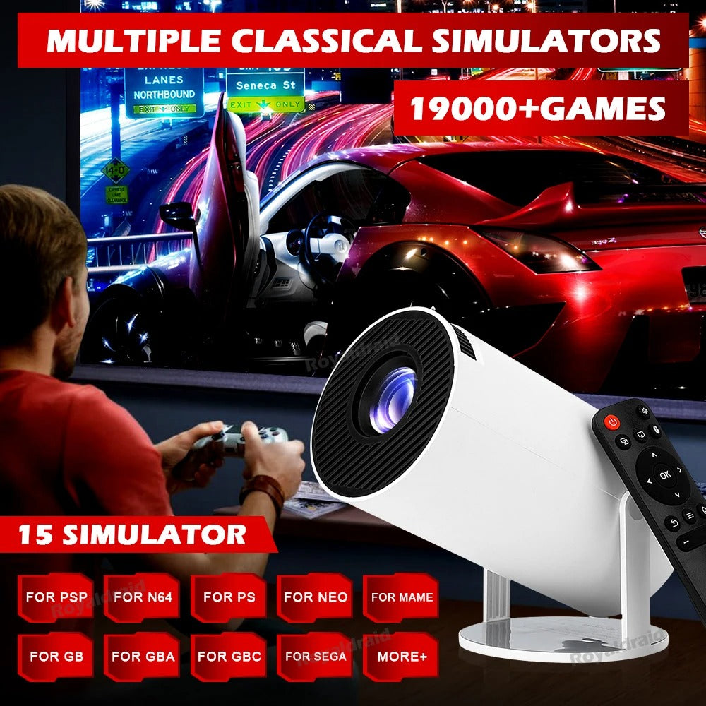 G300 MAX 4K Android Projector — 50–120" Screen