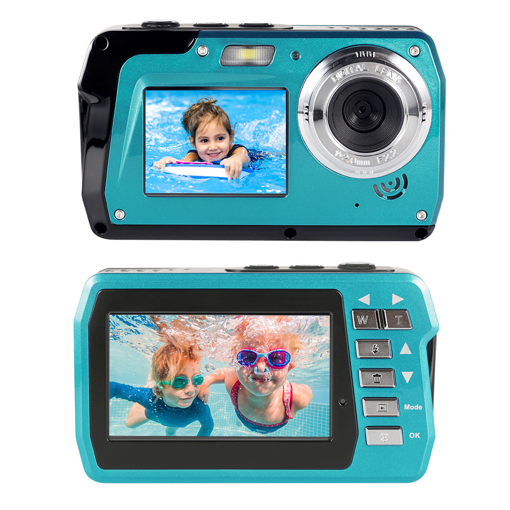 4K Waterproof Digital Camera with Dual Screens