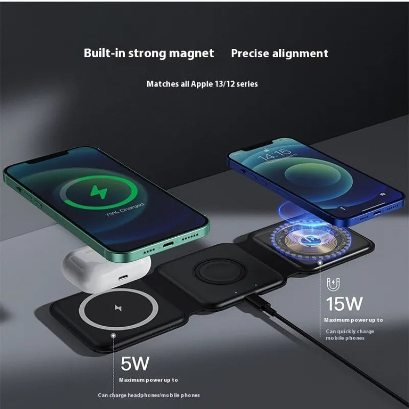 3-in-1 Magnetic Wireless Charging Stand
