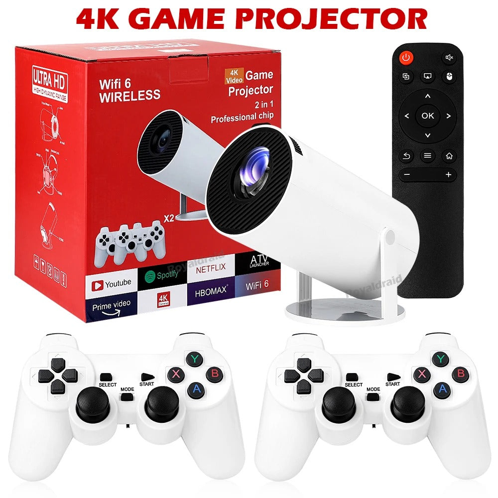 G300 MAX 4K Android Projector — 50–120" Screen