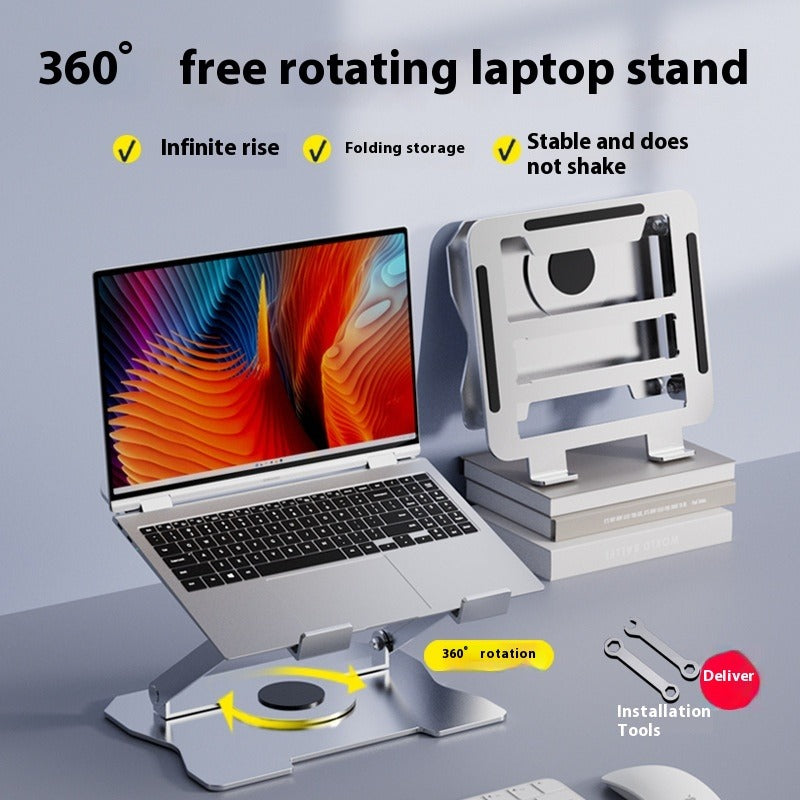 360° Rotatable Alloy Laptop Stand