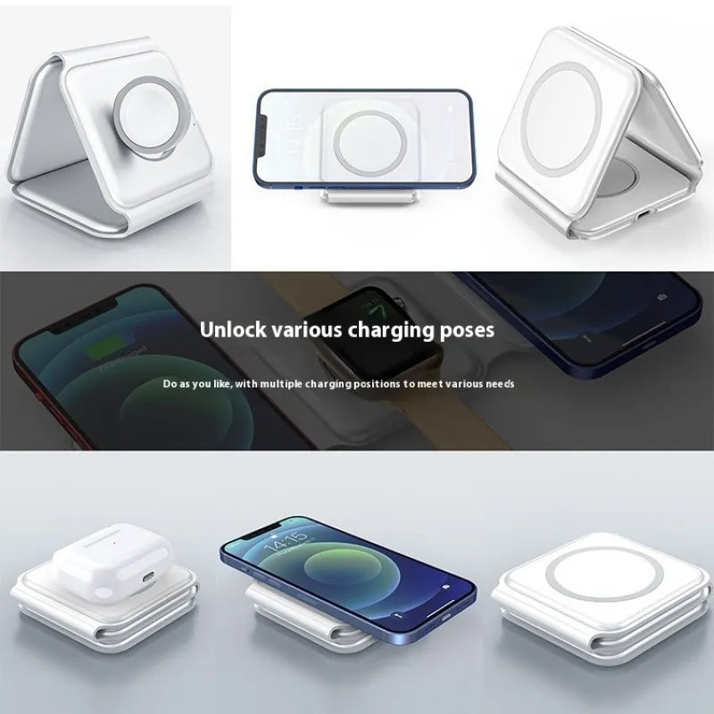 3-in-1 Magnetic Wireless Charging Stand