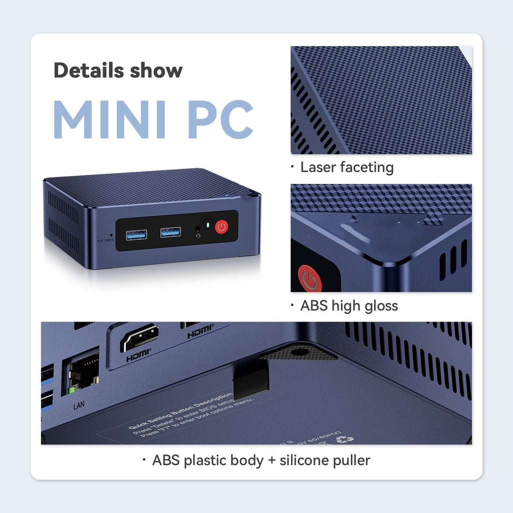 Mini Desktop PC — 16GB RAM, 500GB, Intel UHD